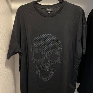 Oversized Black Skull T-shirt